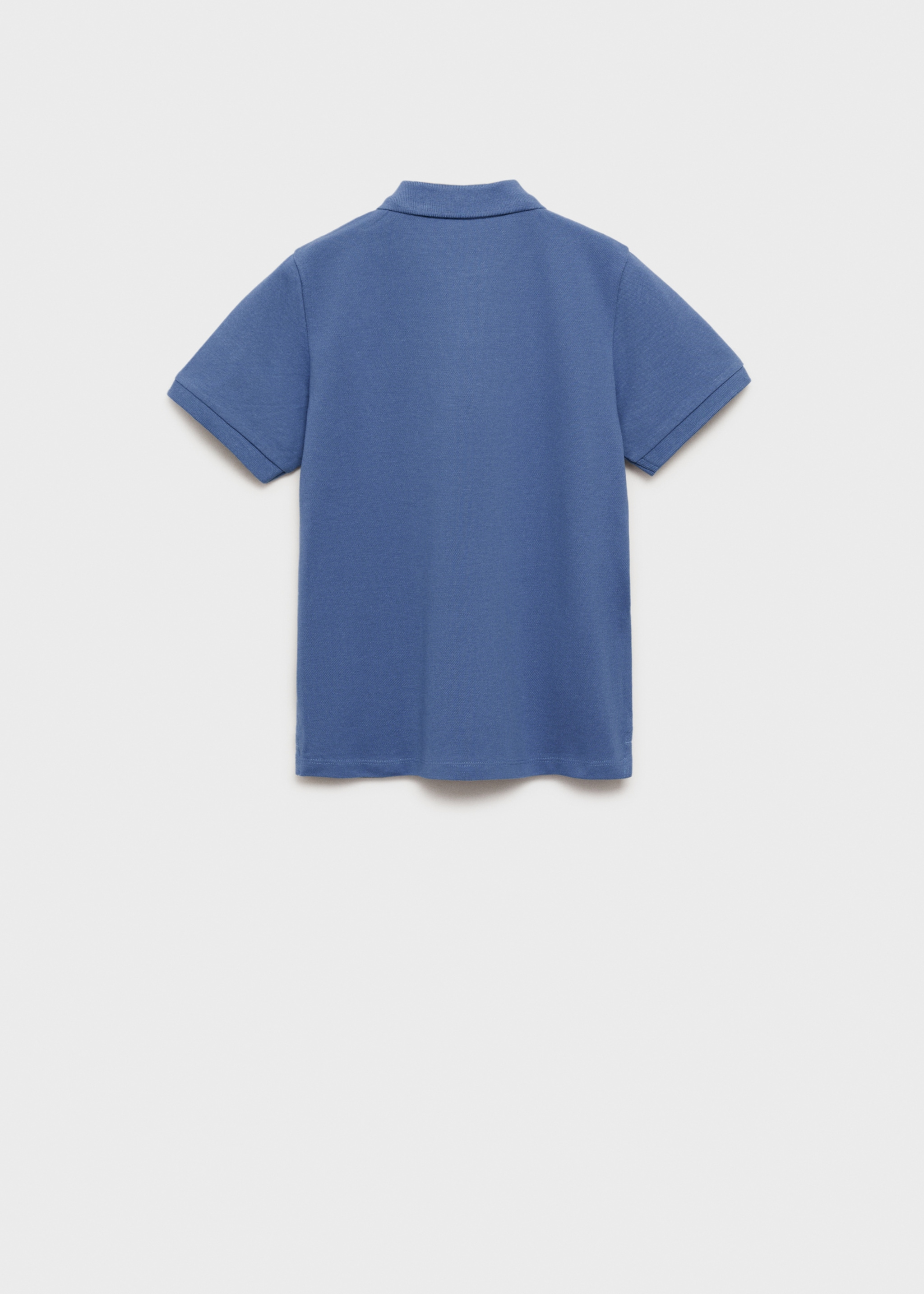 Short-sleeved cotton polo shirt - Reverse of the article