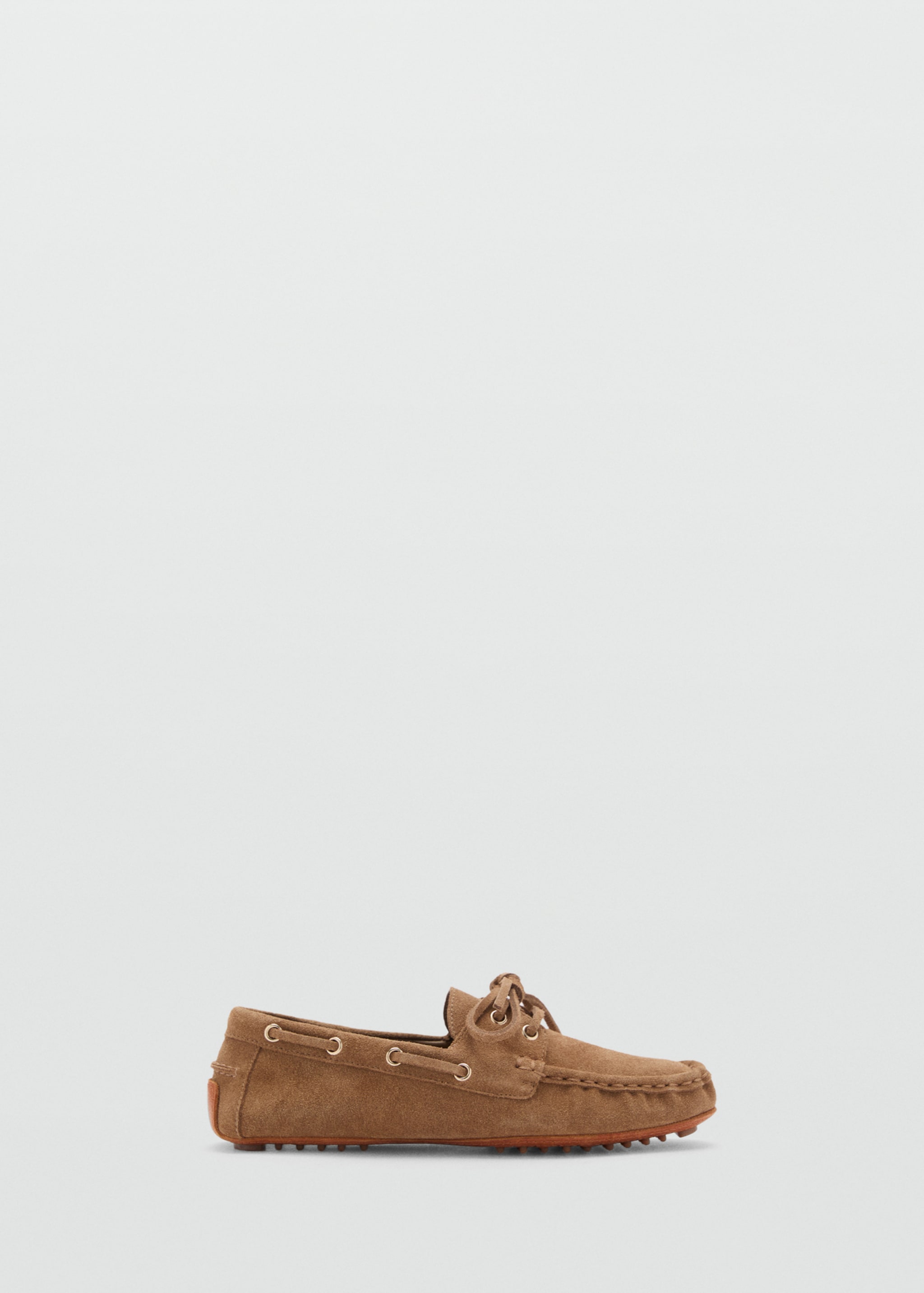 Suede boat shoes with laces - Article without model