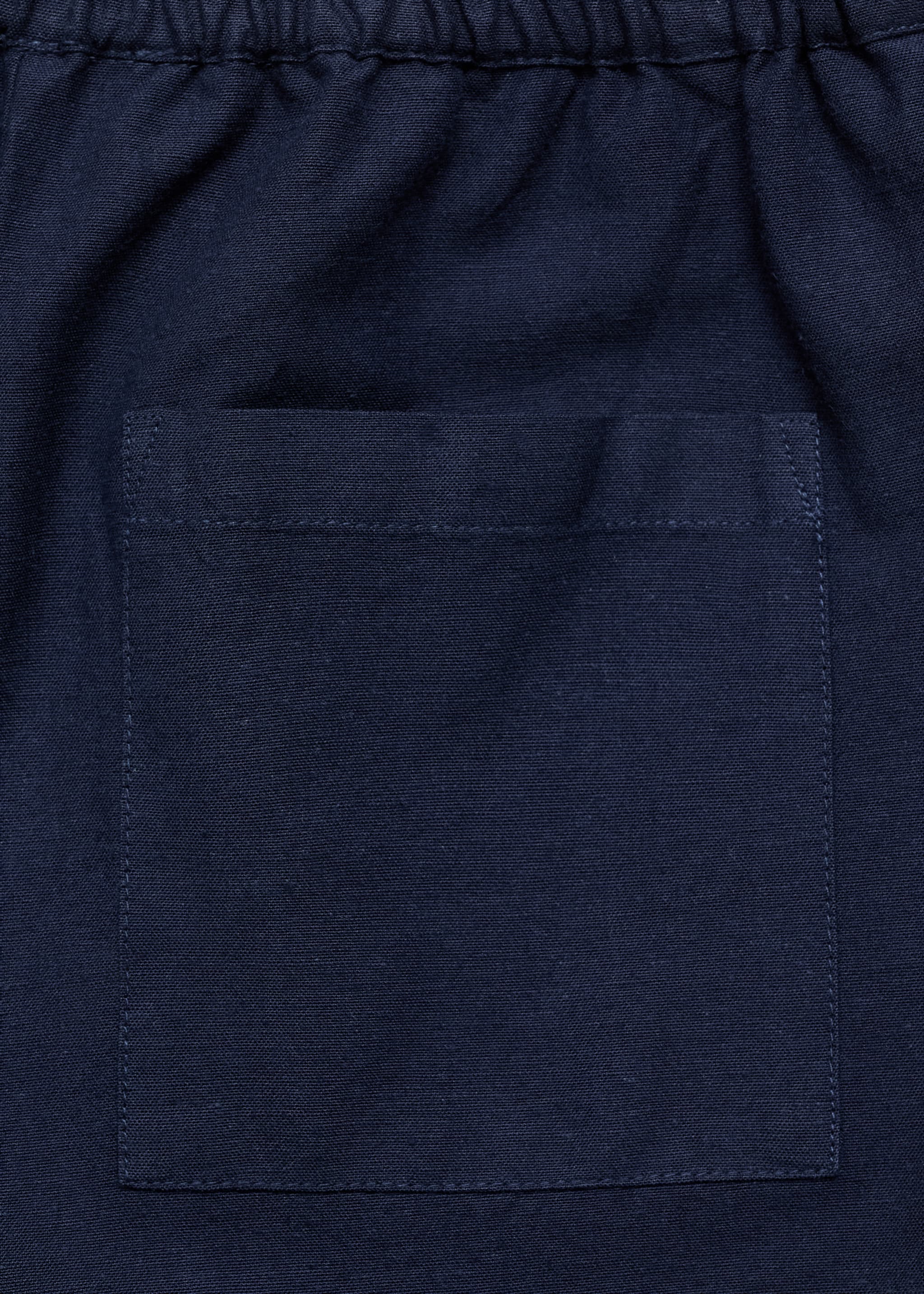 Cotton linen-blend trousers - Details of the article 0