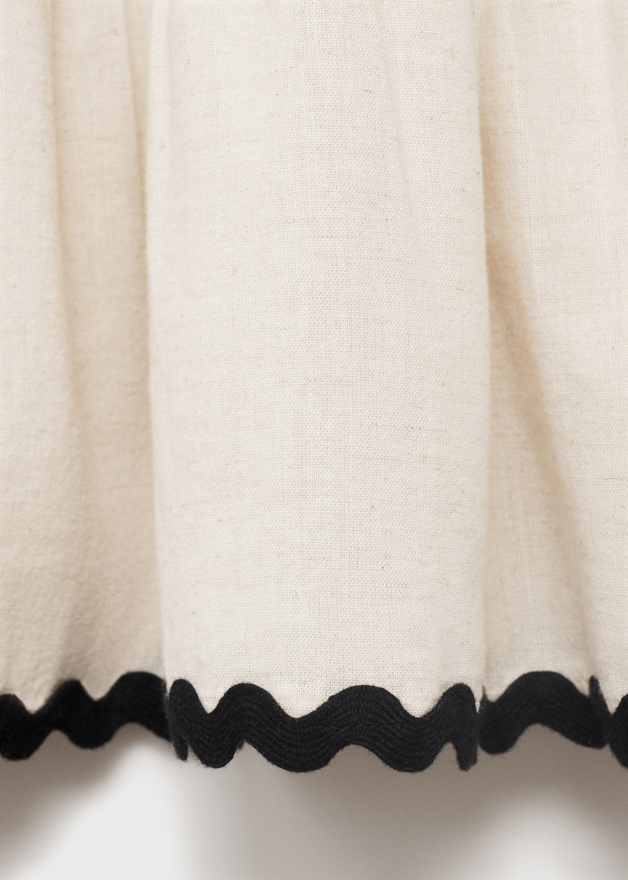 Linen dress with wave design - Details of the article 0