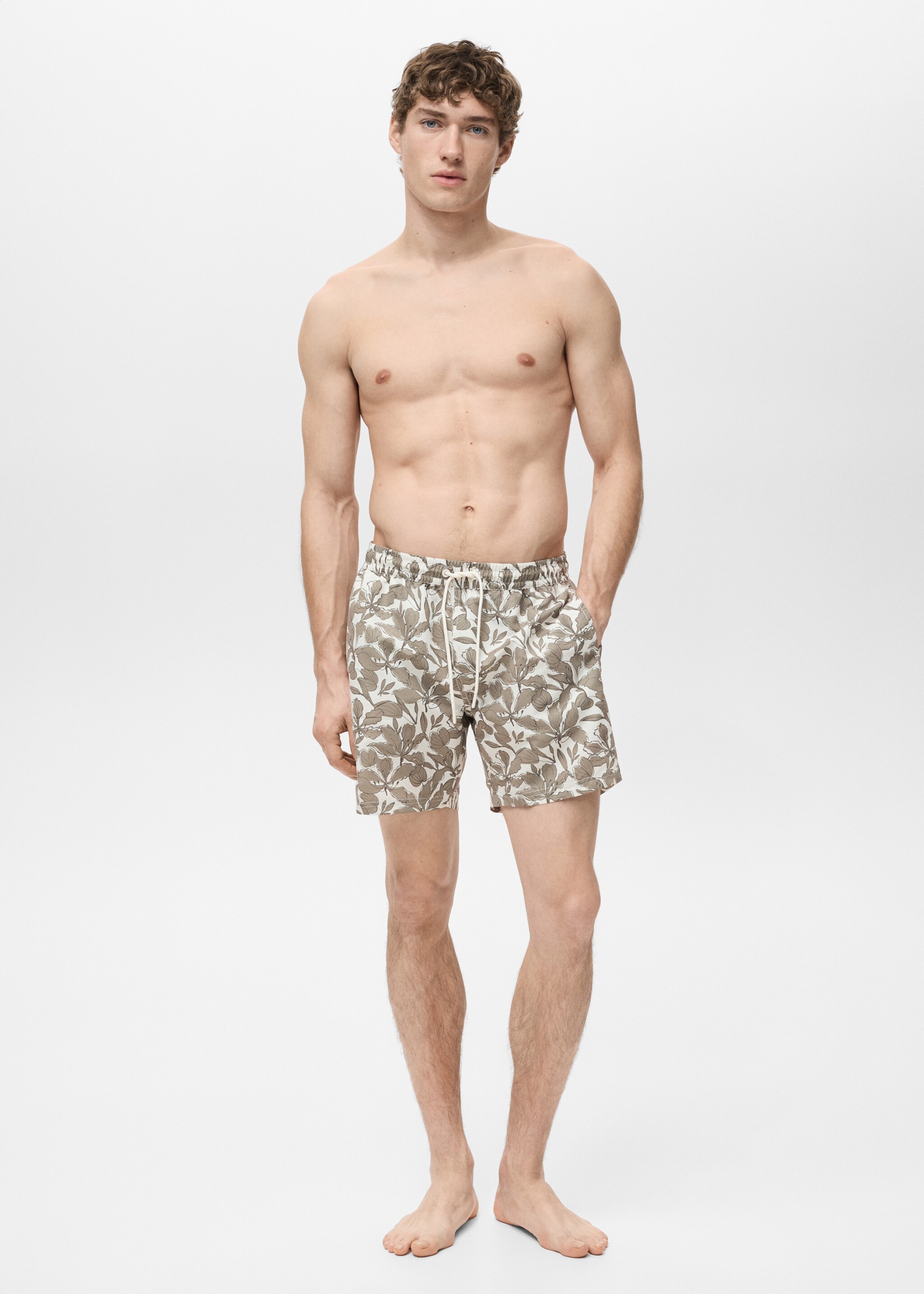 Floral print swimsuit - General plane