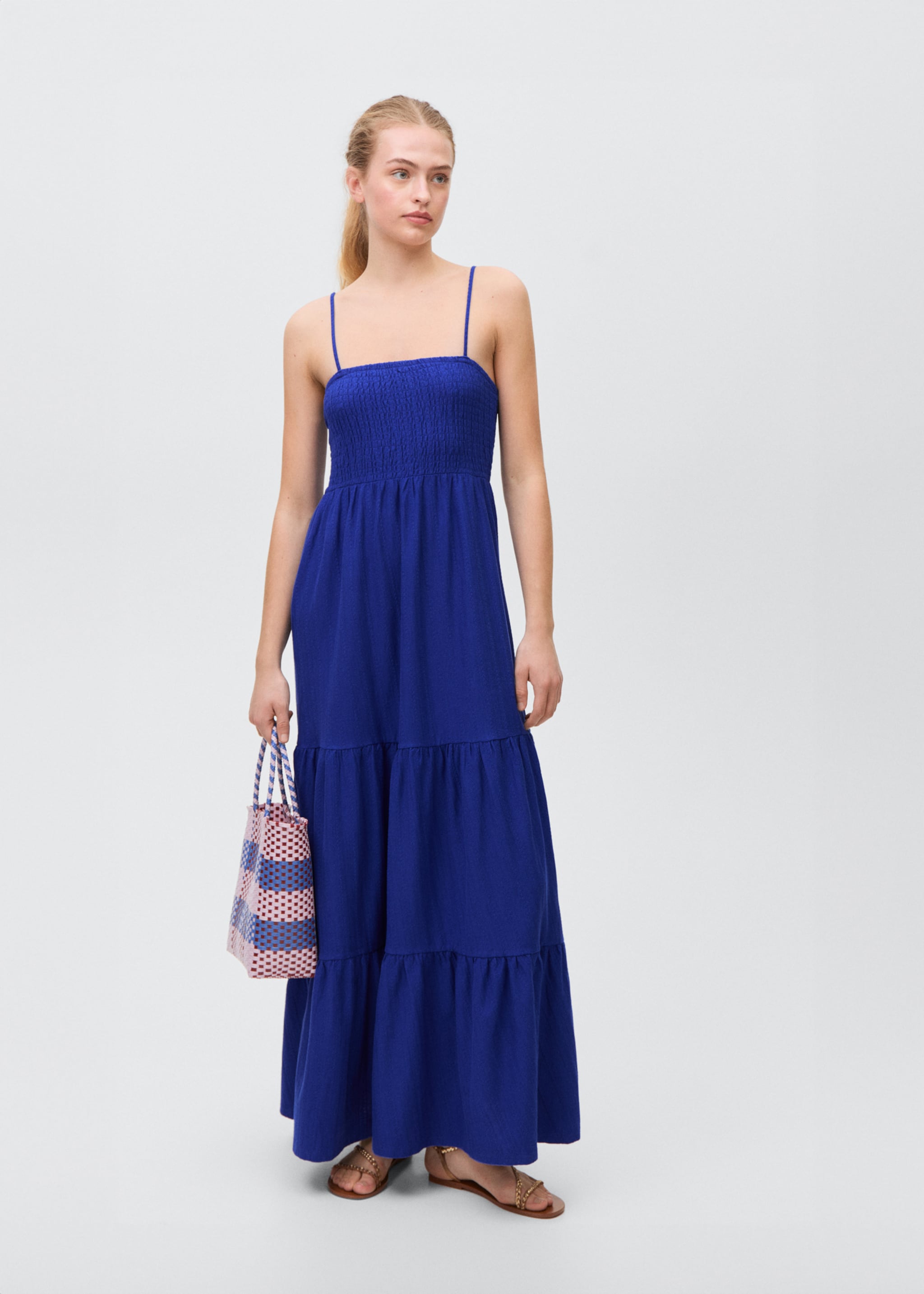 Ruched tiered dress - General plane
